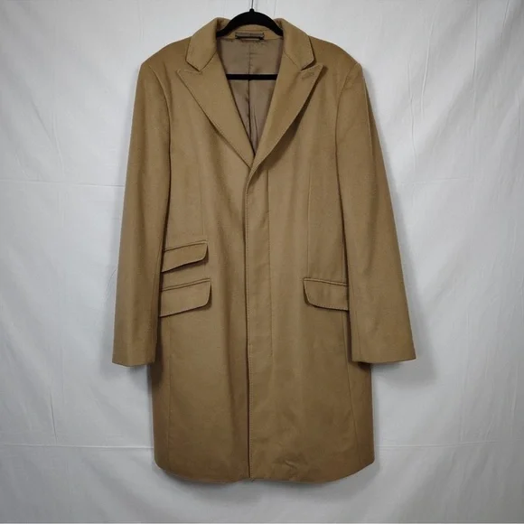 Banana Republic | Camel Colored Wool Cashmere Blend Top Coat - Picture 6 of 16